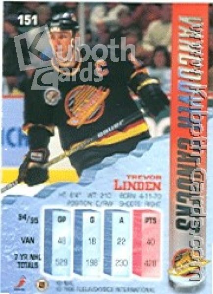NHL 1995/96 Metal - No 151 - Trevor Linden
