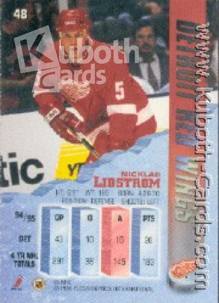 NHL 1995/96 Metal - No 48 - Nicklas Lidstrom