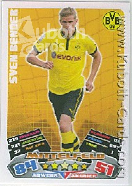 Fussball 2012 / 13 Topps Match Attax - No 51 - Sven Bender