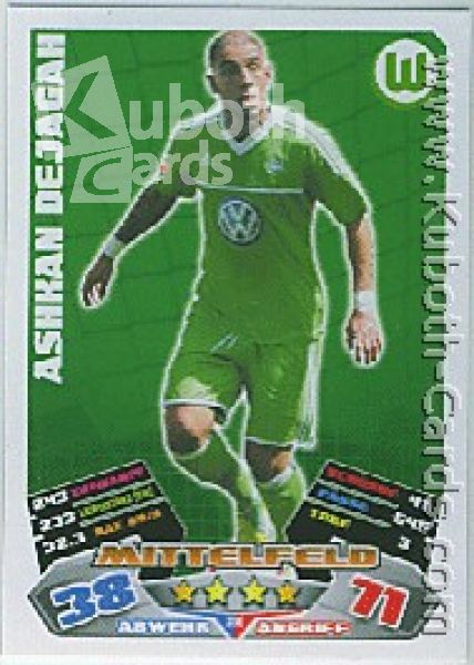 Fussball 2012 / 13 Topps Match Attax - No 314 - Ashkan Dejagah