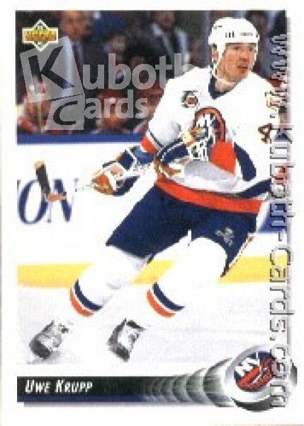 NHL 1992 / 93 Upper Deck - No 187 - Uwe Krupp
