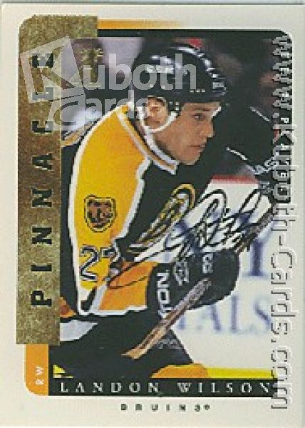 NHL 1996 / 97 Be A Player Autographs - No 106 - Landon Wilson
