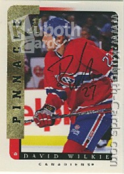 NHL 1996 / 97 Be A Player Autographs - No 108 - David Wilkie