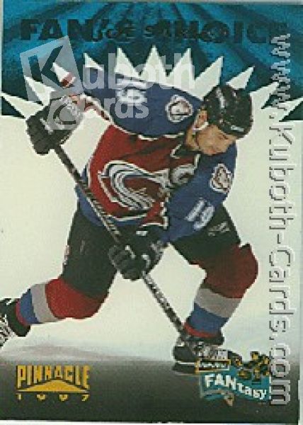 NHL 1996 / 97 Pinnacle Fantasy - No FC 17 of 20 - Joe Sakic