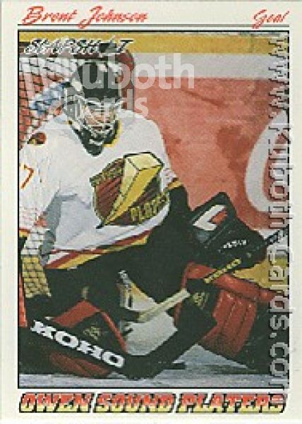 NHL 1995 / 96 Slapshot - No 281 - Brent Johnson