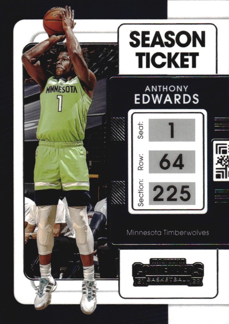NBA 2021-22 Panini Contenders - No 5 - Anthony Edwards