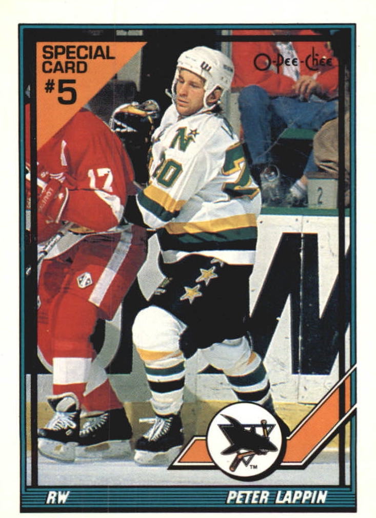 NHL 1991-92 O-Pee-Chee Inserts - No 5S - Peter Lappin