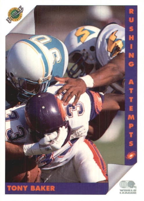 NFL 1992 Ultimate WLAF - No 5 - Tony Baker
