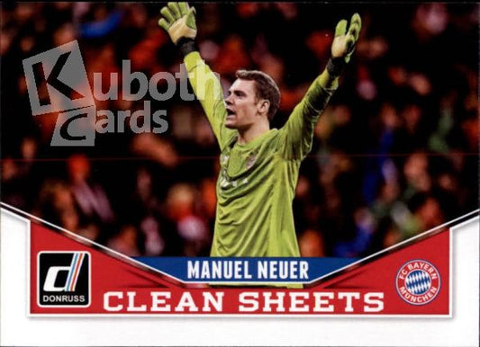 Fus 2015-16 Donruss Clean Sheets - No 8 - Manuel Neuer
