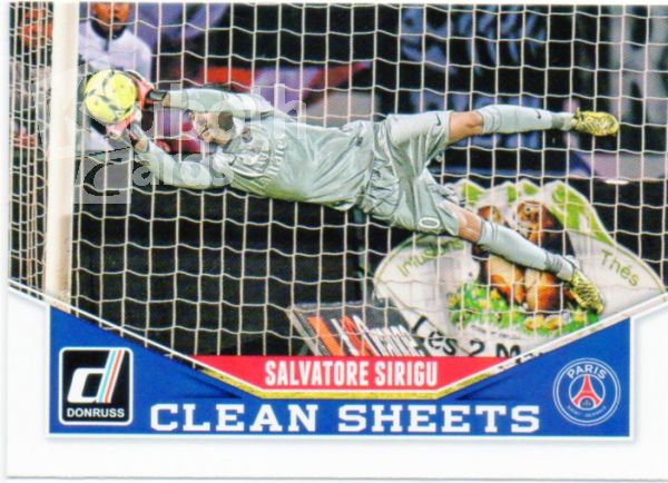 Fus 2015-16 Donruss Clean Sheets - No 10 - Salvatore Sirigu