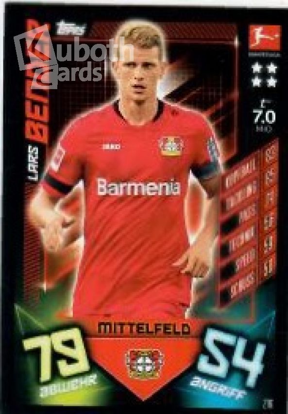 Fussball 2019-20 Topps Match Attax - No 216 - Lars Bender