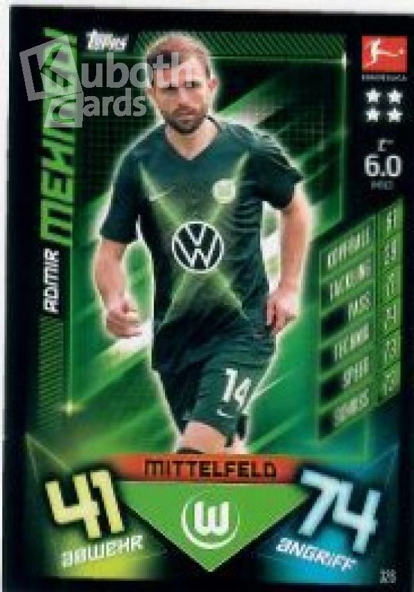 Fussball 2019-20 Topps Match Attax - No 326 - Admir Mehmedi