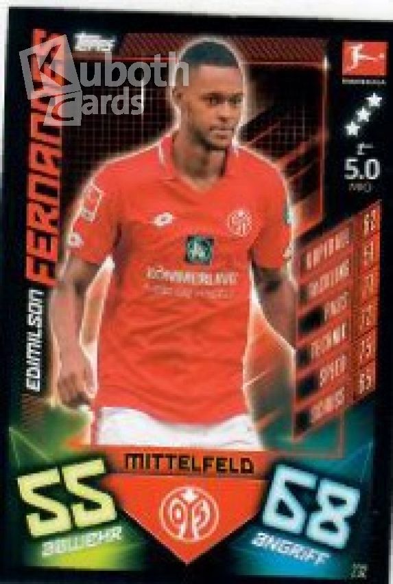 Fussball 2019-20 Topps Match Attax - No 232 - Edmilson Fernandes