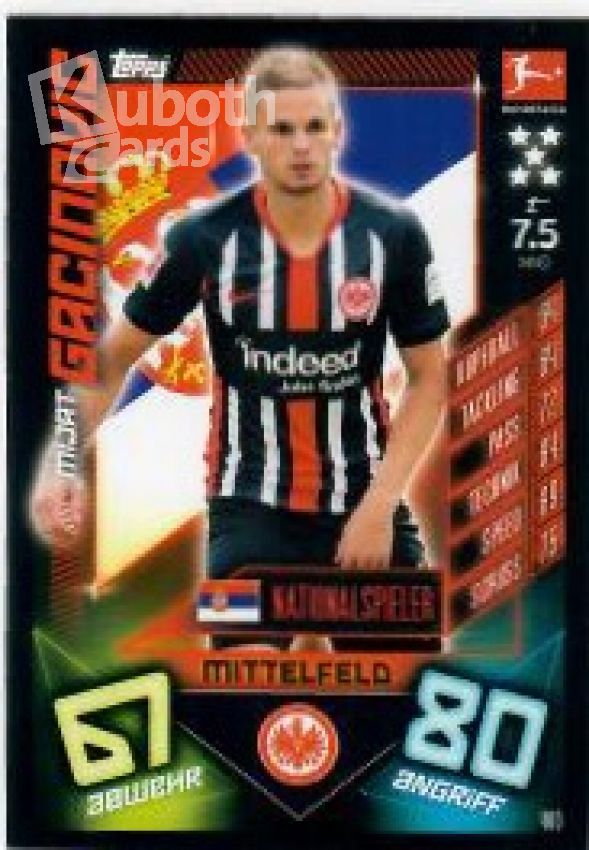 Fussball 2019-20 Topps Match Attax - No 400 - Mijat Gacinovic