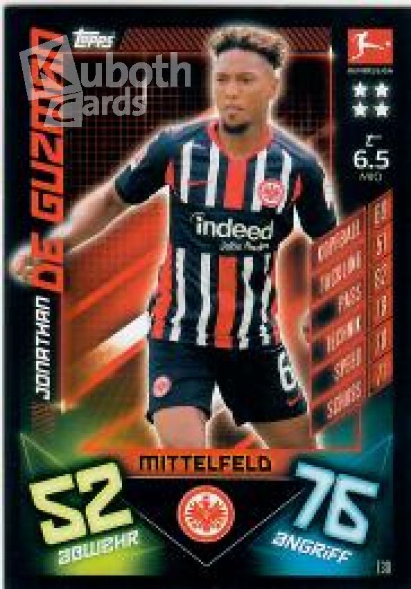 Fussball 2019-20 Topps Match Attax - No 130 - Jonathan De Guzman