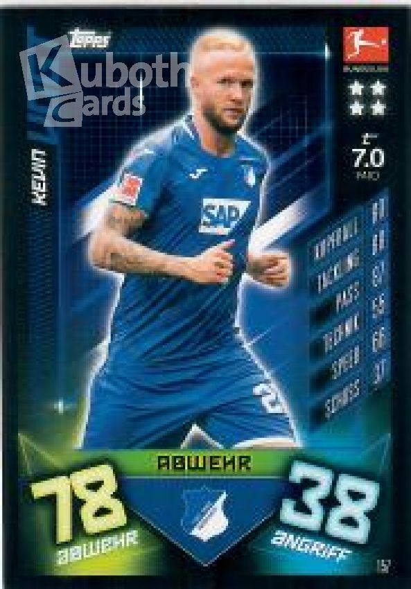 Fussball 2019-20 Topps Match Attax - No 157 - Kevin Vogt