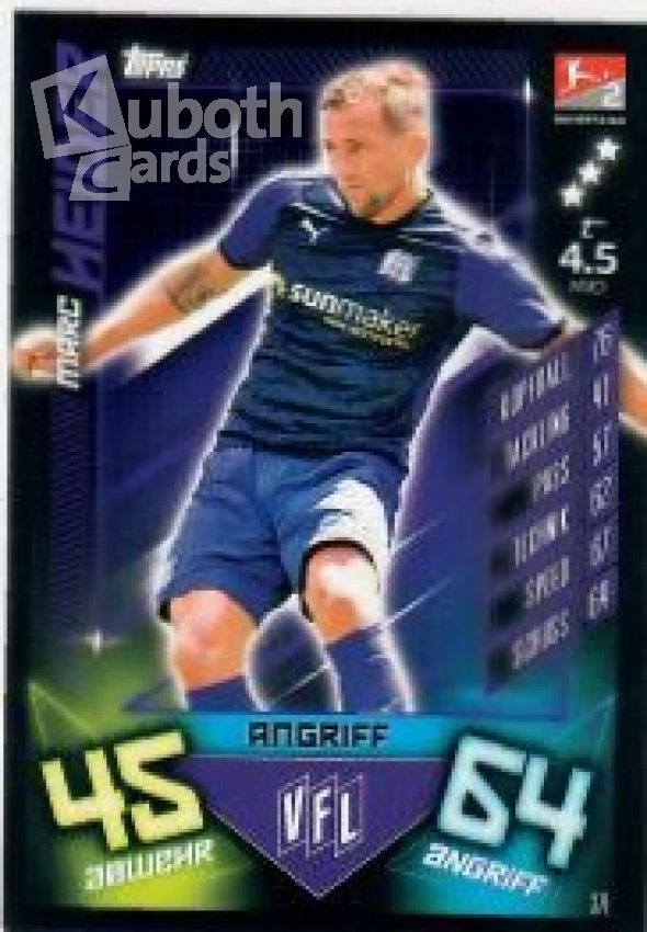 Fussball 2019-20 Topps Match Attax Bundesliga 2 - No 371 - Marc Heider