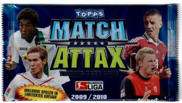 Football 2009-10 Topps Match Attax - Pack including a limited edition player