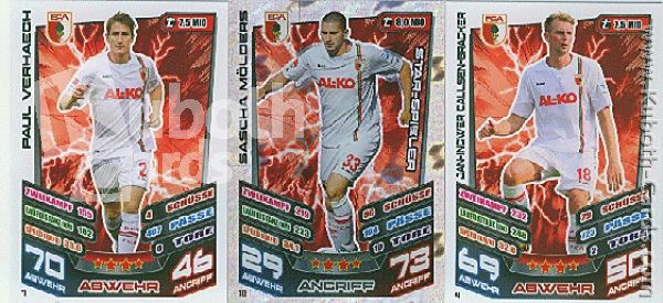 Soccer 2013-14 Topps Match Attax - No 1 - 18 - FC Augsburg