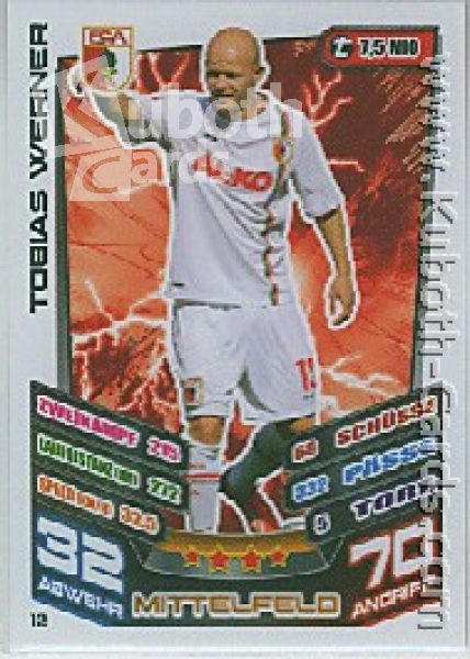 Fussball 2013-14 Topps Match Attax - No 12 - Tobias Werner