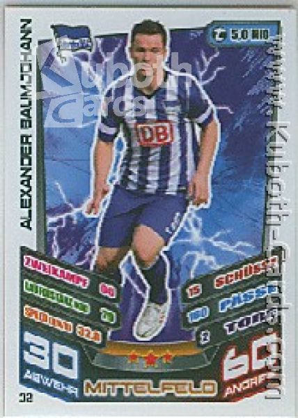Fussball 2013-14 Topps Match Attax - No 32 - A. Baumjohann