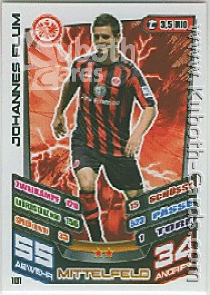 Soccer 2013-14 Topps Match Attax - No 101 - Johannes Flum