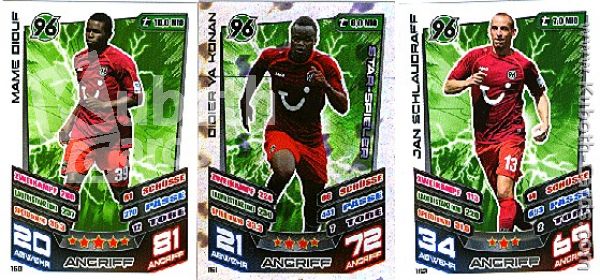 Soccer 2013-14 Topps Match Attax - No 145 - 162 - Hannover