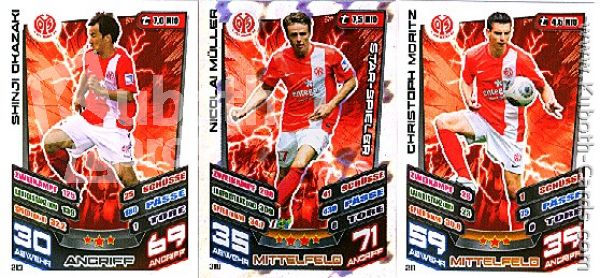 Soccer 2013-14 Topps Match Attax - No 199 - 216 - Mainz