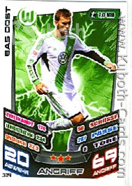 Soccer 2013-14 Topps Match Attax - No 324 - Bas Dost