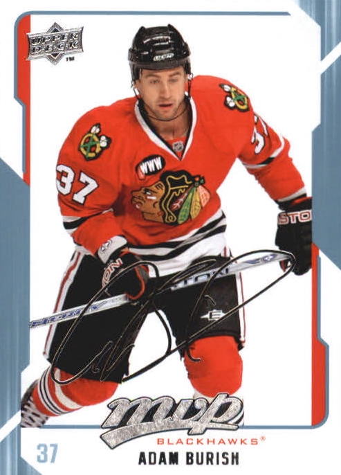 NHL 2008-09 Upper Deck MVP - No 64 - Adam Burish