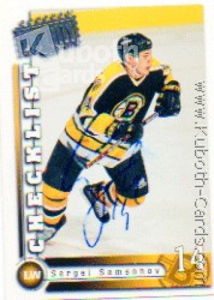 NHL 1997 / 98 Donruss Priority - No 218 - Sergei Samsonov