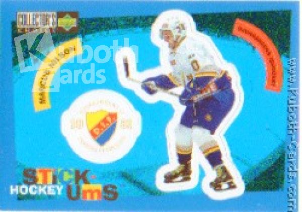 SHL 1997 / 98 Swedish Collector's Choice Stick'Ums - No S2 - Marcus Nilsson