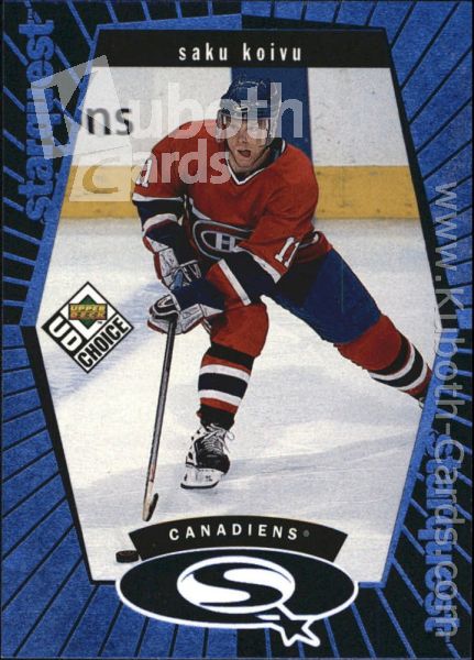 NHL 1998-99 UD Choice StarQuest Blue - No SQ8 - Saku Koivu