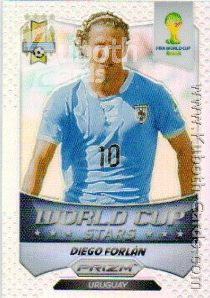 Fussball 2014 Panini Prizm World Cup Stars Prizms - No 45 - Diego Forlan