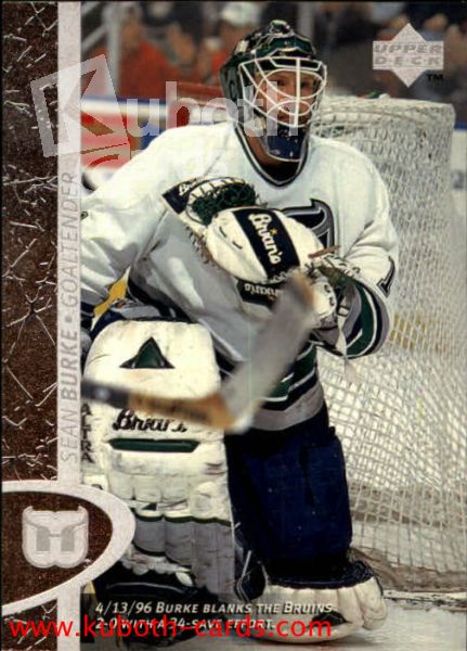 NHL 1996 / 97 Upper Deck - No 72 - Sean Burke
