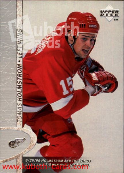NHL 1996 / 97 Upper Deck - No 255 - Tomas Holmstrom