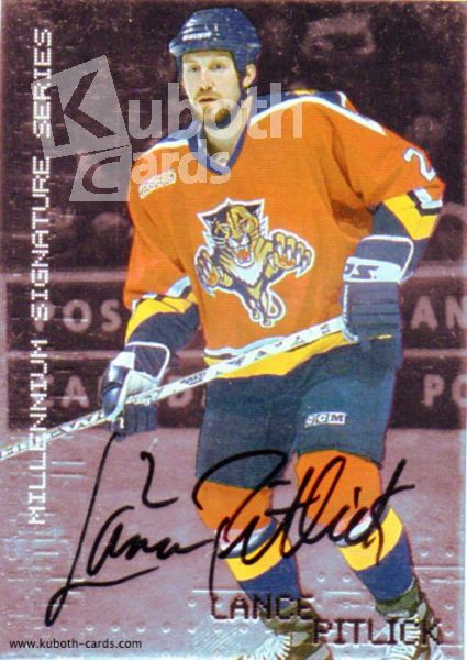NHL 1999-00 BAP Millennium Autographs - No 116 - Lance Pitlick