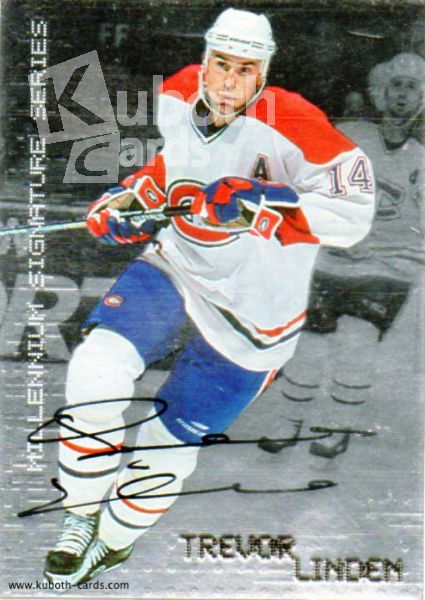 NHL 1999-00 BAP Millennium Autographs - No 129 - Trevor Linden