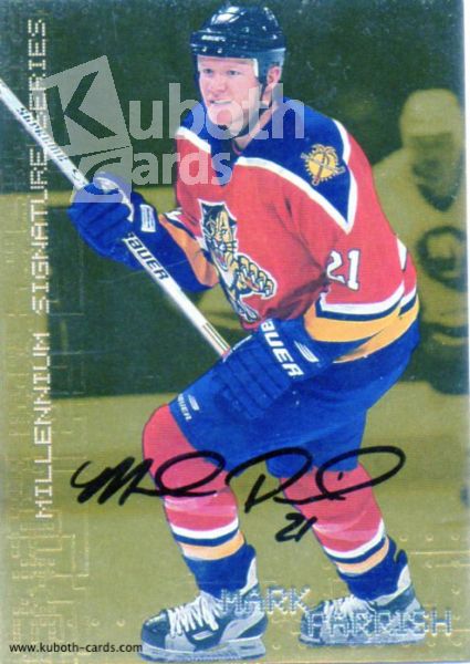 NHL 1999-00 BAP Millennium Autographs Gold - No 113 - Mark Parrish