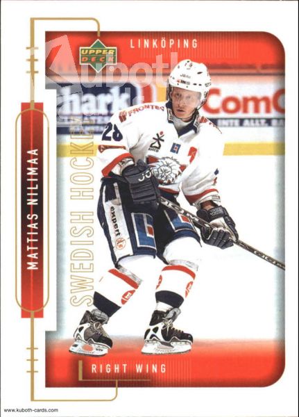 NHL 1999-00 Swedish Upper Deck - No 132 - Mattias Nilmaa