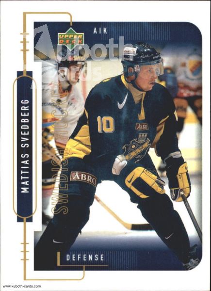 NHL 1999-00 Swedish Upper Deck - No 3 - Mattias Svedberg