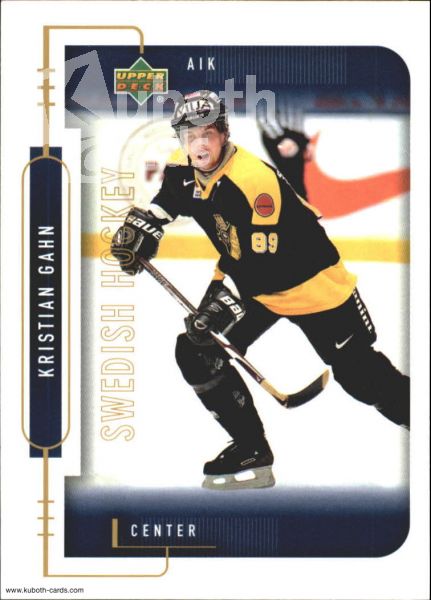 NHL 1999-00 Swedish Upper Deck - No 9 - Kristian Gahn