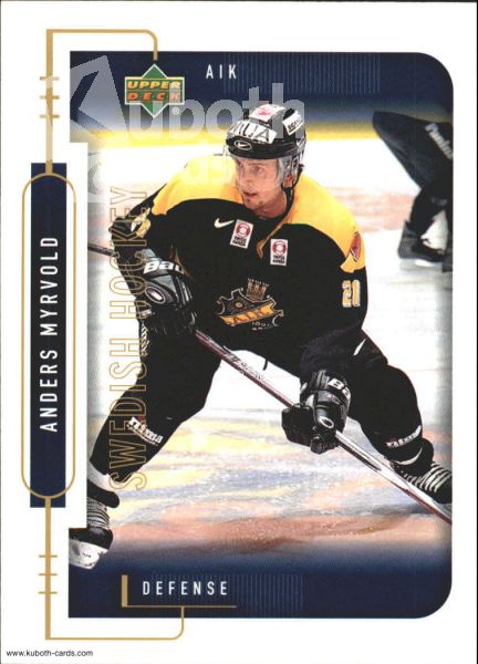 NHL 1999-00 Swedish Upper Deck - No 6 - Anders Myrvold