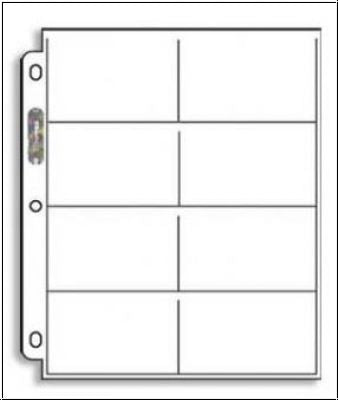 Sammelhülle - 8 Einsteckfächer - Ultra Pro - 10 Hüllen