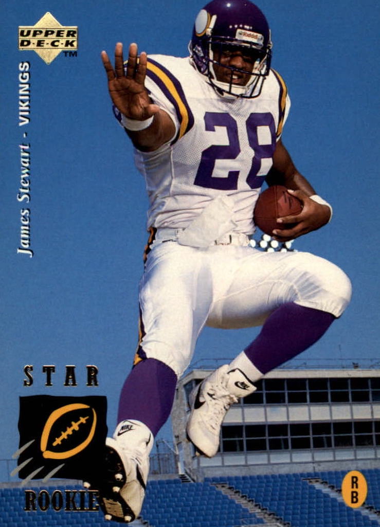 NFL 1995 Upper Deck - No 7 - James A. Stewart