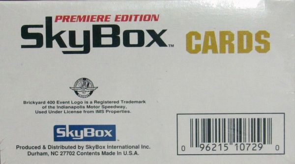 Racing 1994 SkyBox Brickyard 400 Premier Edition - komplettes Set