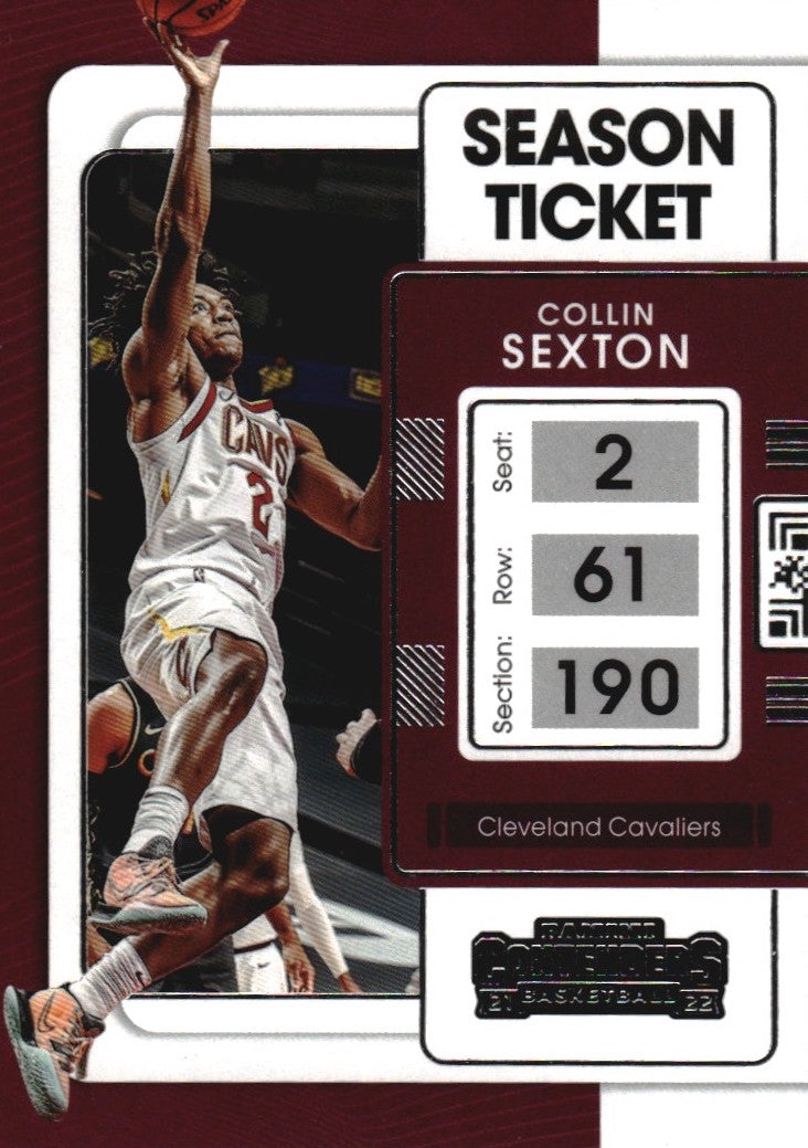 NBA 2021-22 Panini Contenders - No 86 - Collin Sexton