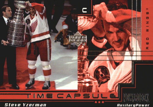 NHL 1999-00 Upper Deck PowerDeck Auxiliary Time Capsule - No AUX-TC8 - Steve Yzerman