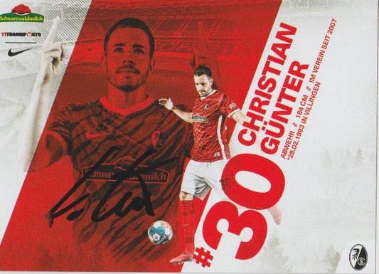 Fussball - Autogramm - Christian Günter