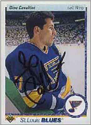 DEL 1990 / 91 Upper Deck - No 38 - Gino Cavallini
